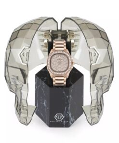 reloj philipp plein rosa/dorado mujer análogo $pectre lady pwtaa0723 – 38mm