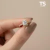 Anillo zircon con diamante anillo zircon con diamante #06