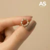Anillo zircon redondo diamantes anillo zircon redondo diamantes #07