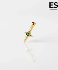 dije estrella belen punto esmeralda #12