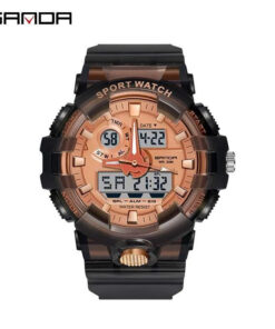 brd 18334 jam tangan pria wanita digital sanda watch 778 analog dual time tali rubber full08.jpg