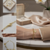 pulsera de eslabones con diseño de nudo/infinito