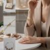 pulsera con dijes circulares calados (Árbol de la vida)