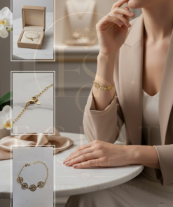 pulsera con dijes circulares calados (Árbol de la vida)