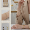 Pulsera con dijes de tréboles pulsera con dijes de tréboles