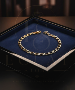 pulsera de eslabones tipo cartier/fígaro