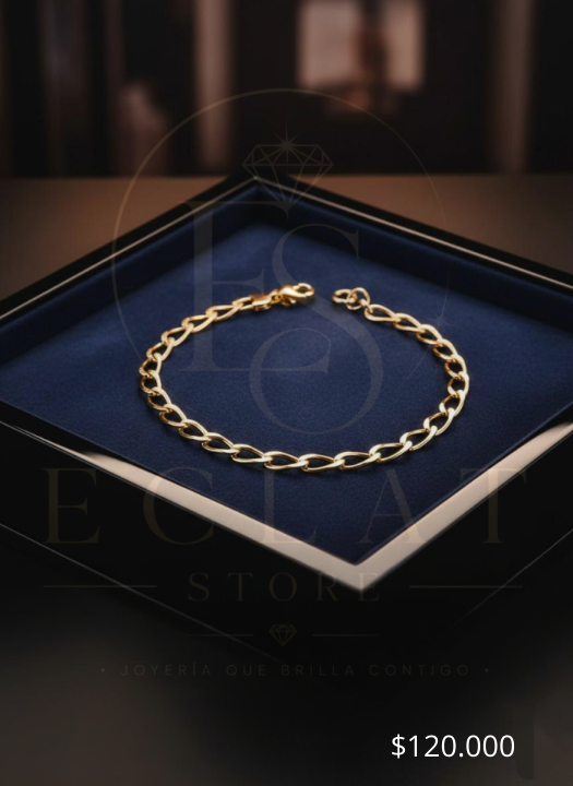 pulsera de eslabones tipo cartier/fígaro pulsera de eslabones tipo cartier/fígaro