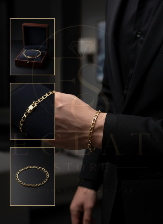pulsera de eslabones tipo cartier/fígaro pulsera de eslabones tipo cartier/fígaro