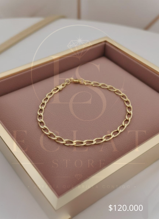 pulsera de eslabones ovalados simples pulsera de eslabones ovalados simples