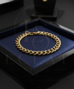 pulsera de eslabones tipo cadena cubana gruesa