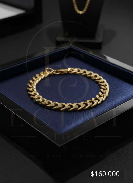 pulsera de eslabones tipo cadena cubana gruesa pulsera de eslabones tipo cadena cubana gruesa