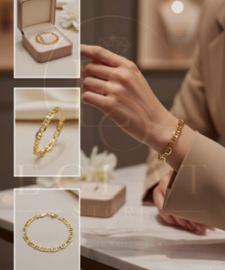 pulsera de eslabones tipo tejido chino/bizantino